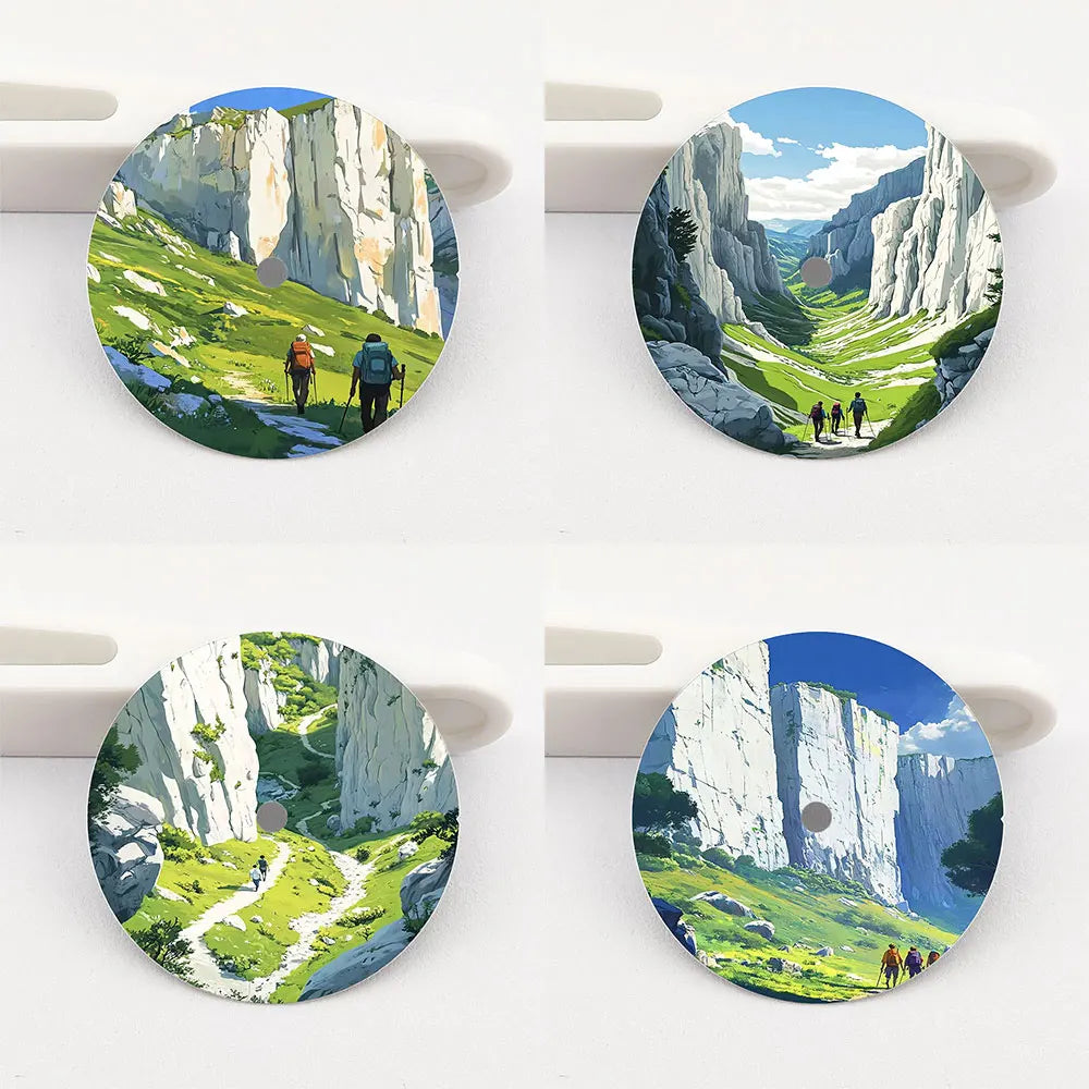 The 28.5mm dial NH35 dial Hiking Creative color-printed series dial is suitable for NH36/35 movement wristwatch accessories