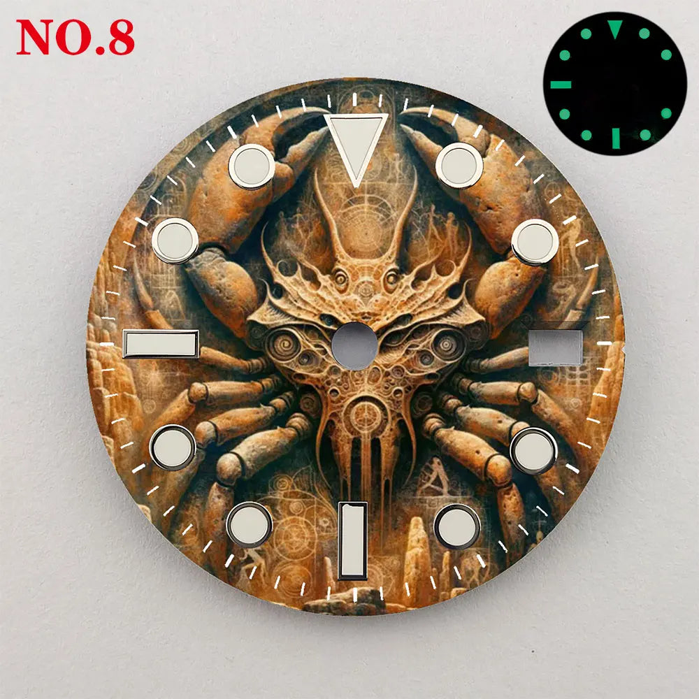 Watch dial NH35 28.5mm 12 zodiac custom dial color printing watch accessories are suitable for NH35/36 movement NH35 dial