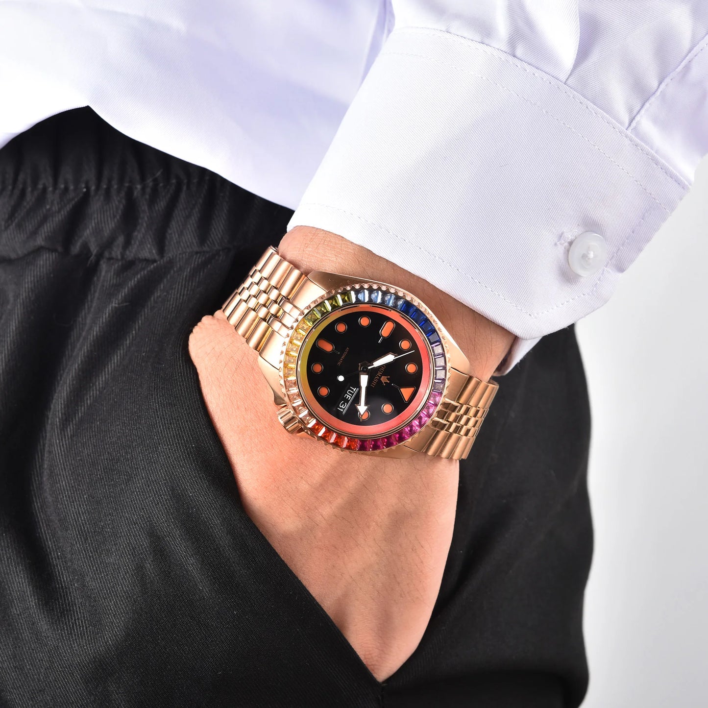 Luxury SKX007 Watch C3 Luminous 316L sapphire crystal 10ATM waterproof NH36A automatic men mechanical watch NH35