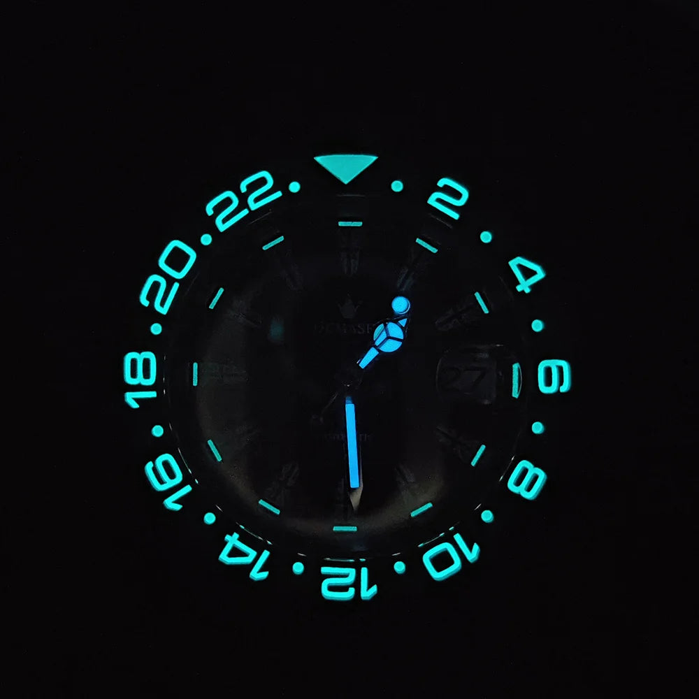 NH35 Watch 40.8mm Men's watch Super Luminous Flag Dial Stainless Steel sapphire Glass Men's luxury watch waterproof 10ATM