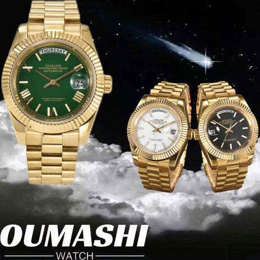 miyota 8285 watch for men automatic movement mechanical watches Stainless Steel Sapphire Glass Case Waterproof Watch mens watch